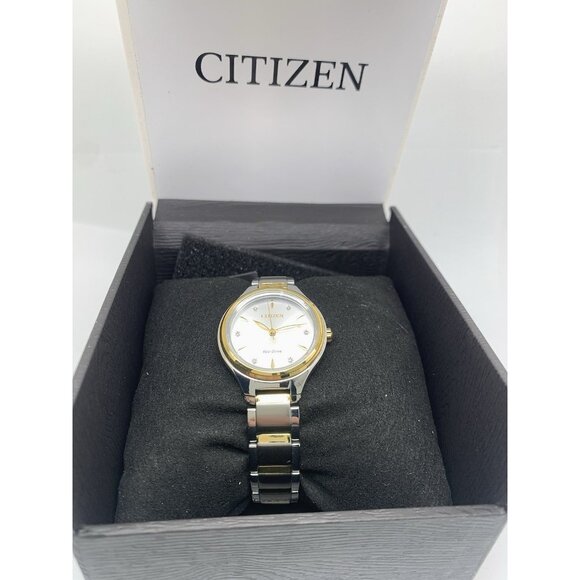 Citizen Women\'s Watch FE2104-50A Eco Drive Diamond Accent Dial Two Tone Steel main image 7